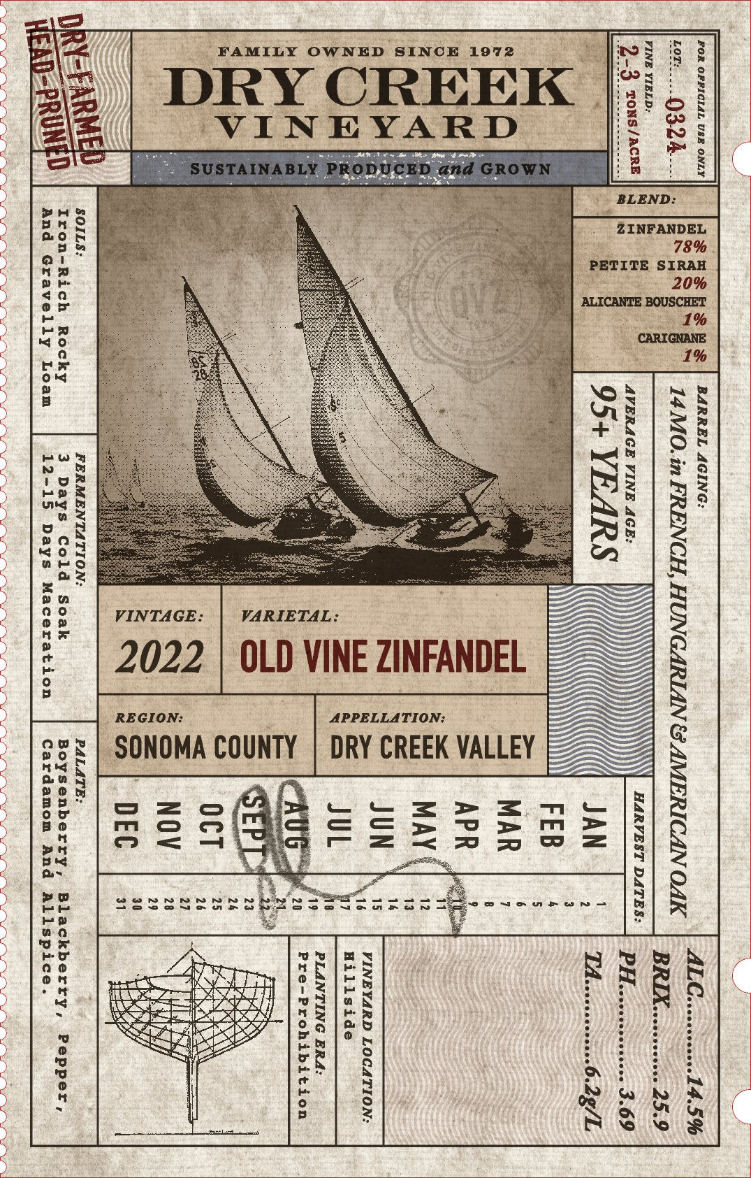 Dry Creek Vineyard Zinfandel Old Vine Dry Creek Valley