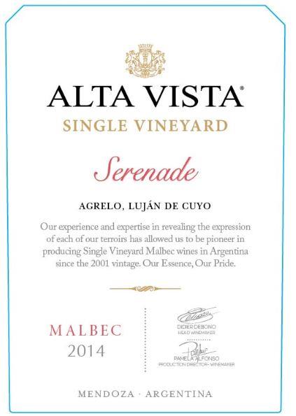 Alta Vista Malbec Single Vineyard Serenade Lujan de Cuyo