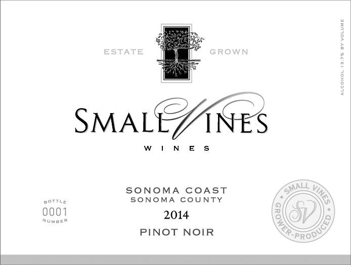 Small Vines Wines Sonoma Coast Pinot Noir