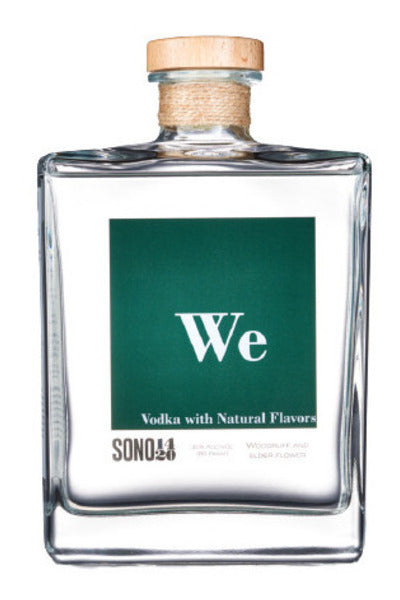 SONO 1420 WE NO SUGAR ZERO SUGAR NATURAL WOODRUFF AND ELDERFLOWER VODKA 750ML