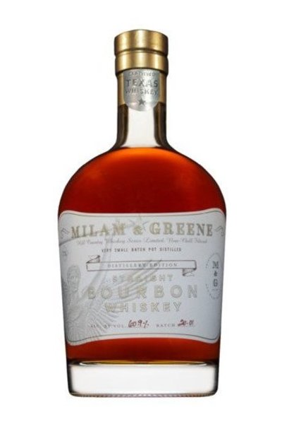 MILAM & GREENE SINGLE BARREL STRAIGHT BOURBON 750ML