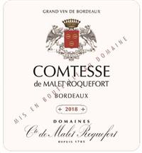 Comtesse de Malet Roquefort Bordeaux Rouge
