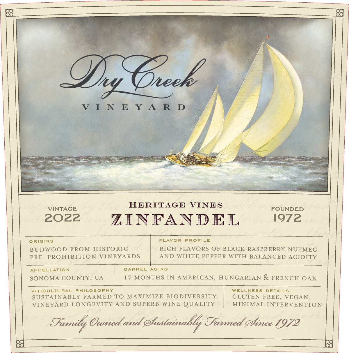Dry Creek Vineyard Zinfandel Heritage Vines Sonoma County