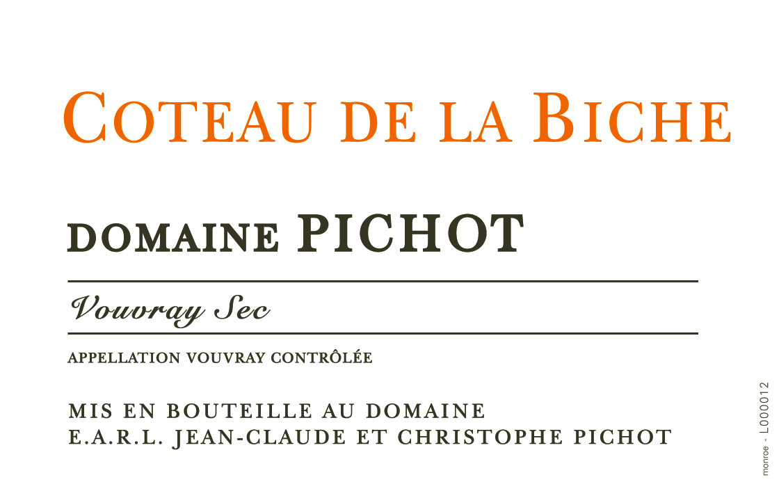 Domaine Pichot Coteau de la Biche Vouvray Sec