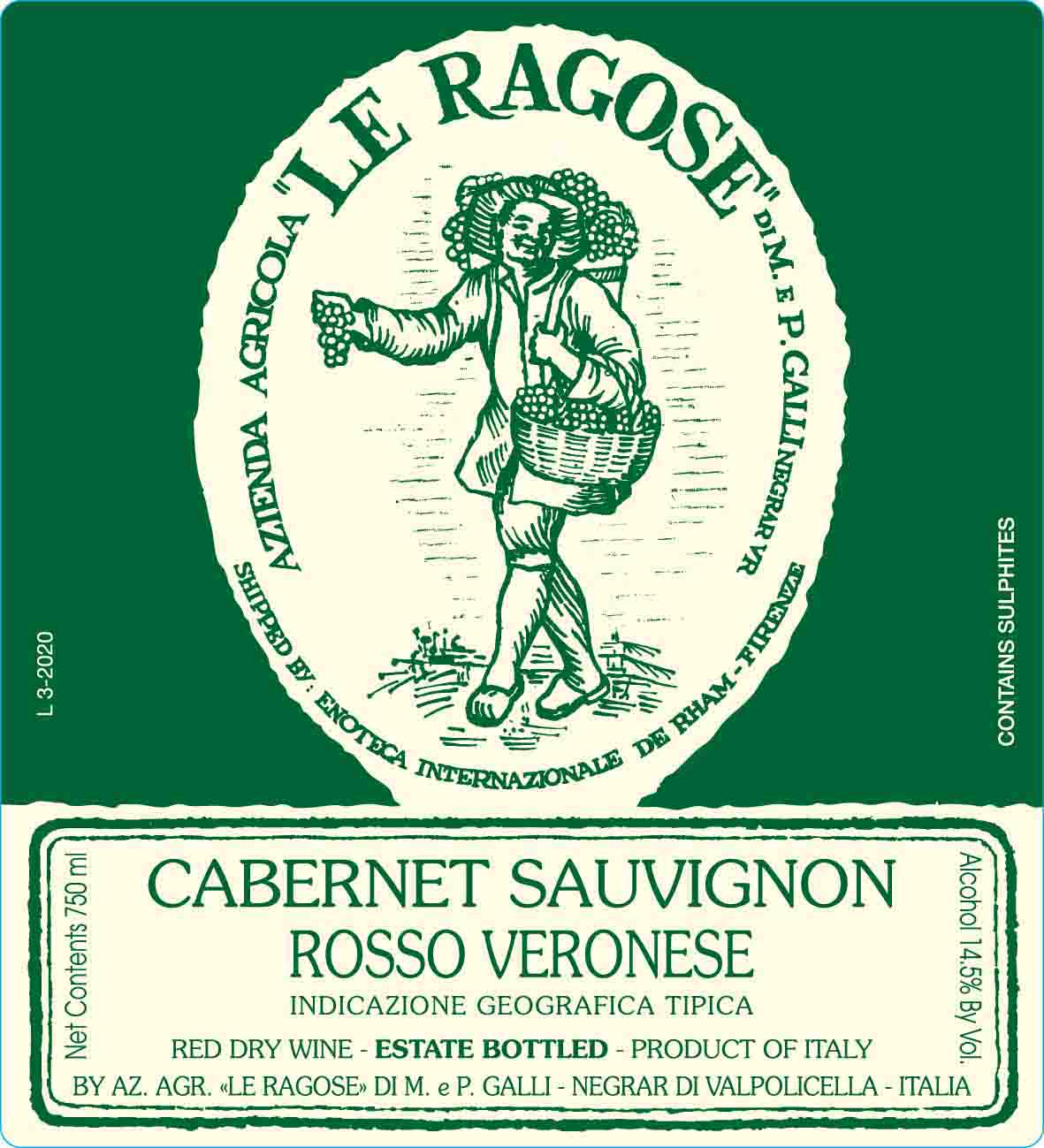 Le Ragose Cabernet Sauvignon Rosso Veronese