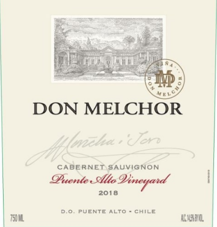 Don Melchor Cabernet Sauvignon Puente Alto Vineyard Puente Alto