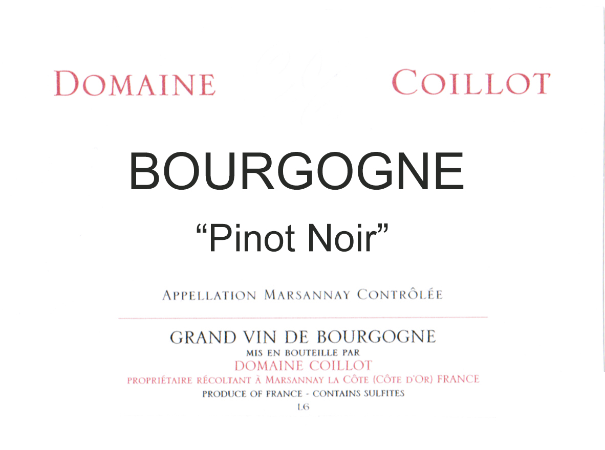 Domaine Coillot Père et Fils Bourgogne Pinot Noir