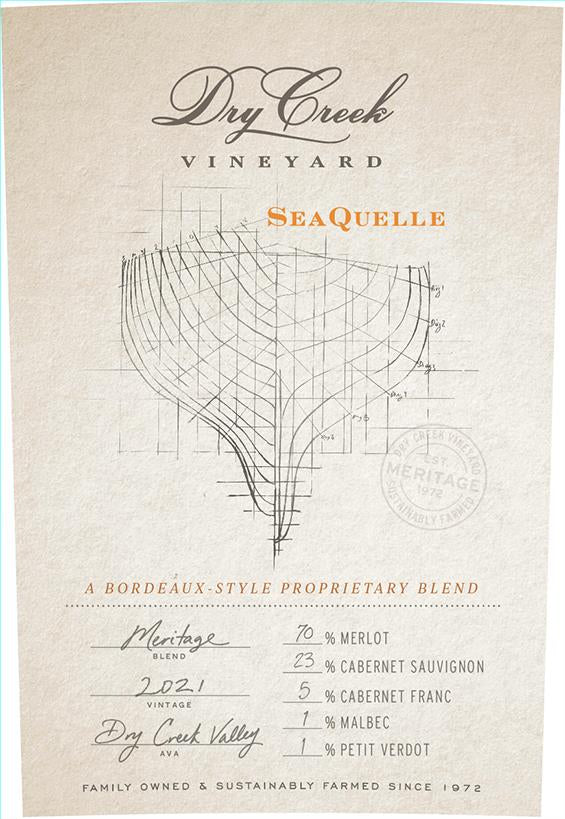 Dry Creek Vineyard Seaquelle Meritage A Bordeaux-Style Proprietary Blend Dry Creek Valley