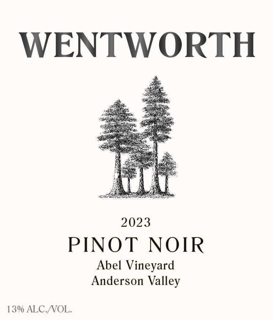 Wentworth Vineyard and Ranch Pinot Noir Abel Vineyard Anderson Valley