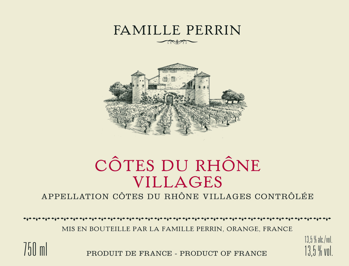 Famille Perrin Côtes du Rhône Villages Rouge