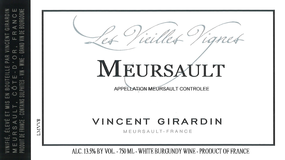 Maison Vincent Girardin Meursault Les Vieilles Vignes