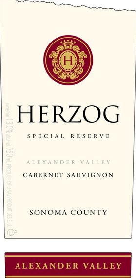 Herzog Wine Cellars Special Reserve Cabernet Sauvignon Alexander Valley