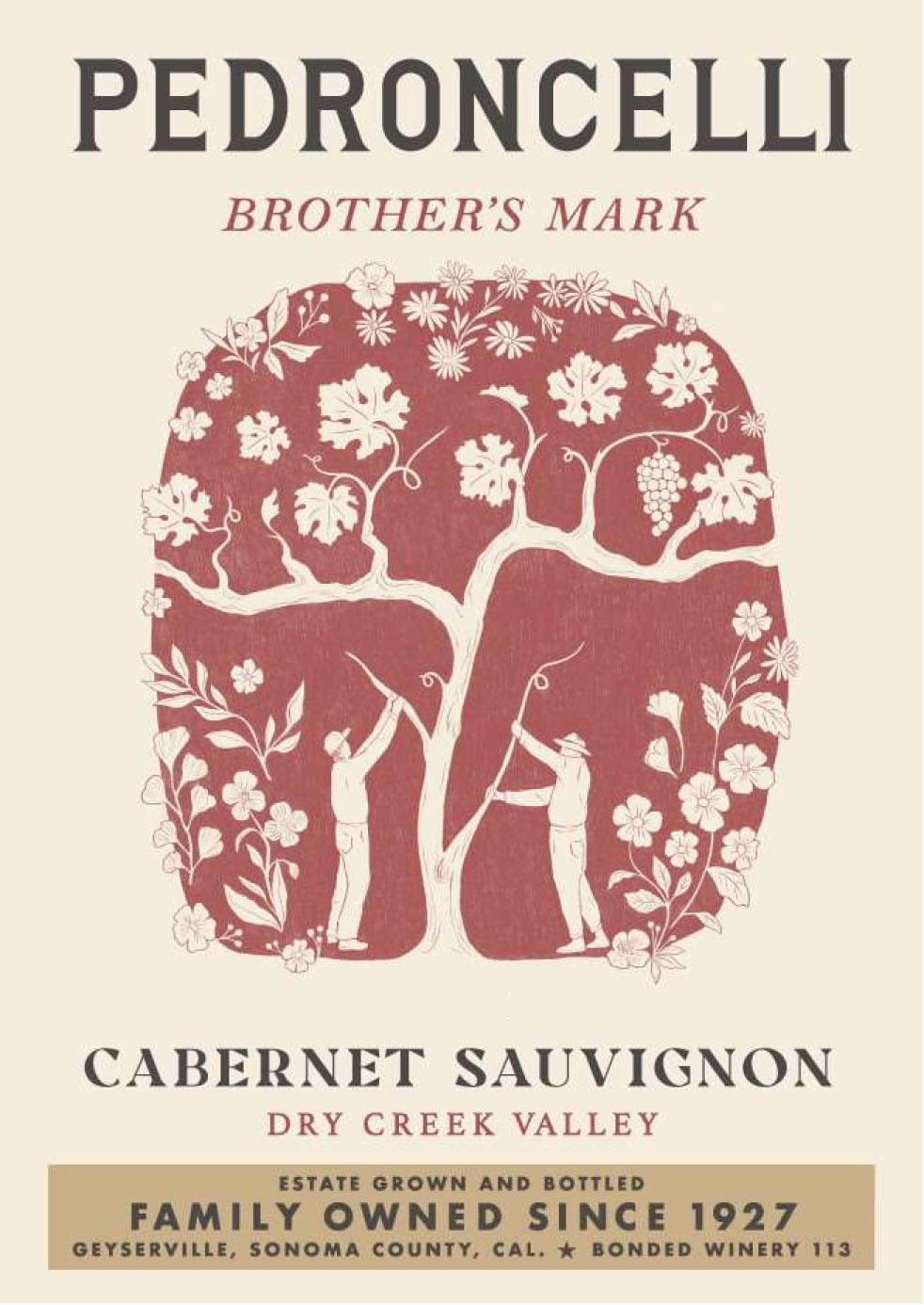 Pedroncelli Cabernet Sauvignon Brother's Mark Dry Creek Valley