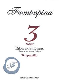 Fuentespina Ribera del Duero Tempranillo 3 Meses