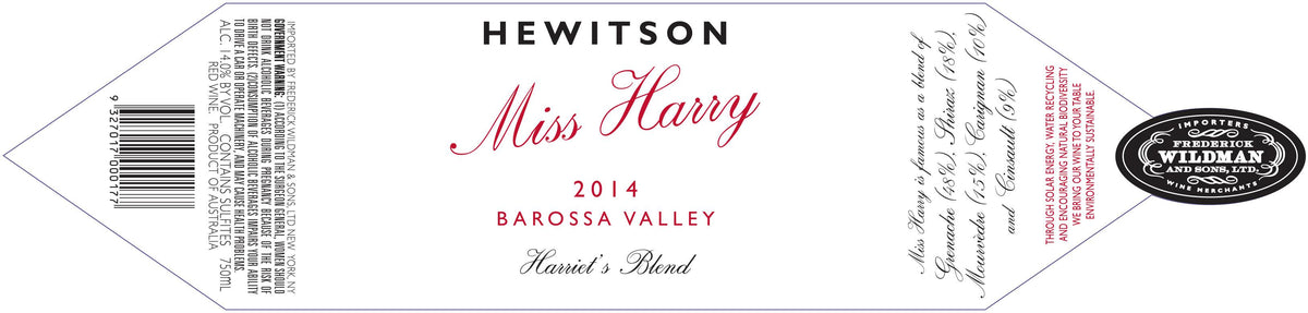Hewitson Miss Harry Harriet's Red