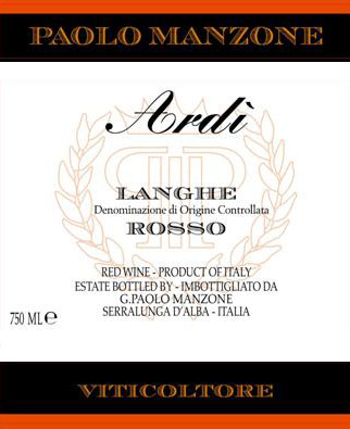 Paolo Manzone Ardi Langhe Rosso