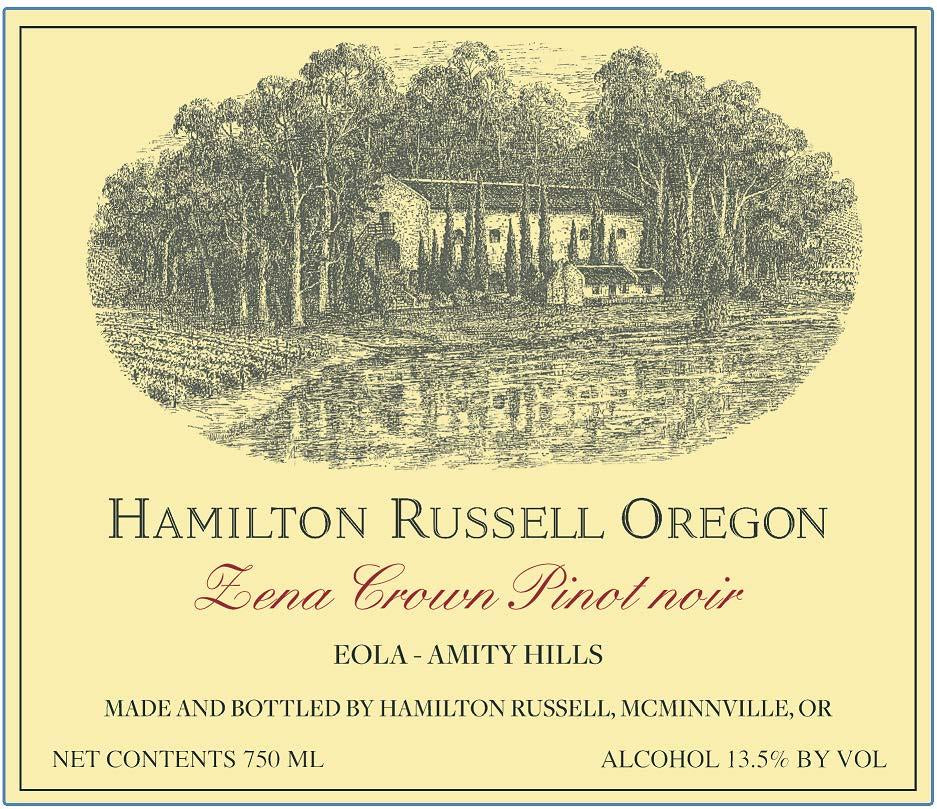 Hamilton Russell Oregon Pinot Noir Zena Crown Eola-Amity Hills