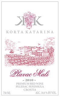 Korta Katarina Winery Peljesac Peninsula Plavac Mali