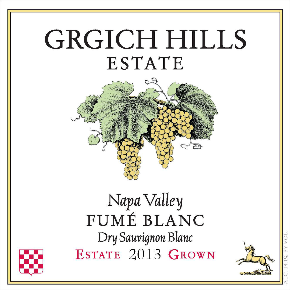 Grgich Hills Fumé Blanc Estate Grown Dry Napa Valley