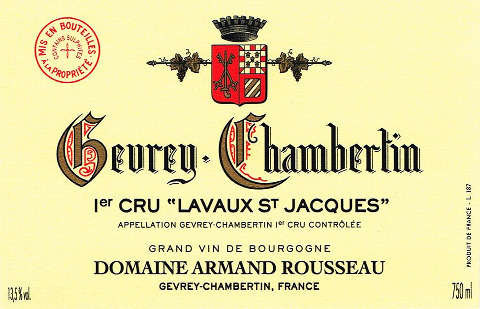 Domaine Rousseau Gevrey-Chambertin 1er Cru Lavaux Saint Jacques