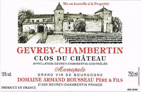 Domaine Rousseau Gevrey Chambertin Cuvée Clos du Chateau