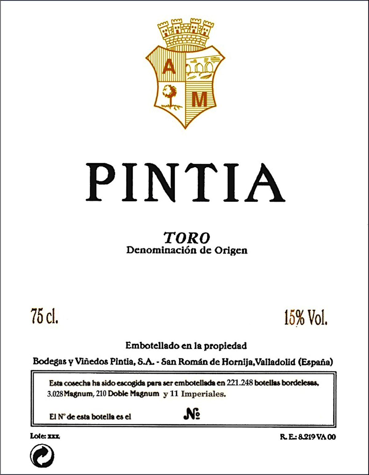 Bodegas Pintia Toro Tinto