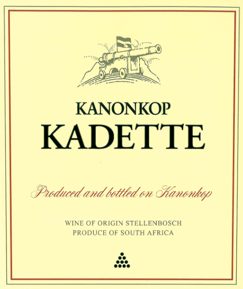 Kanonkop Kadette Red Blend Stellenbosch