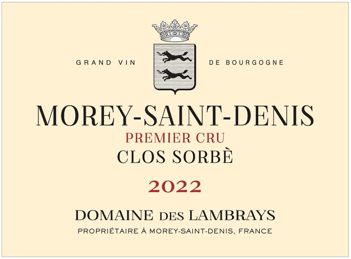 Domaine des Lambrays Morey-Saint-Denis 1er Cru Clos Sorbè