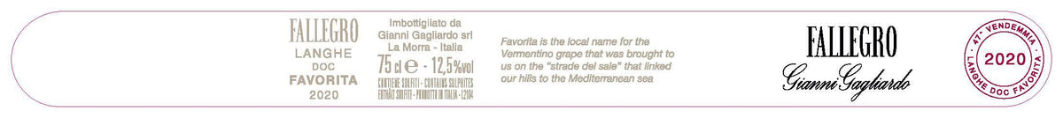 Gianni Gagliardo Langhe Favorita Fallegro