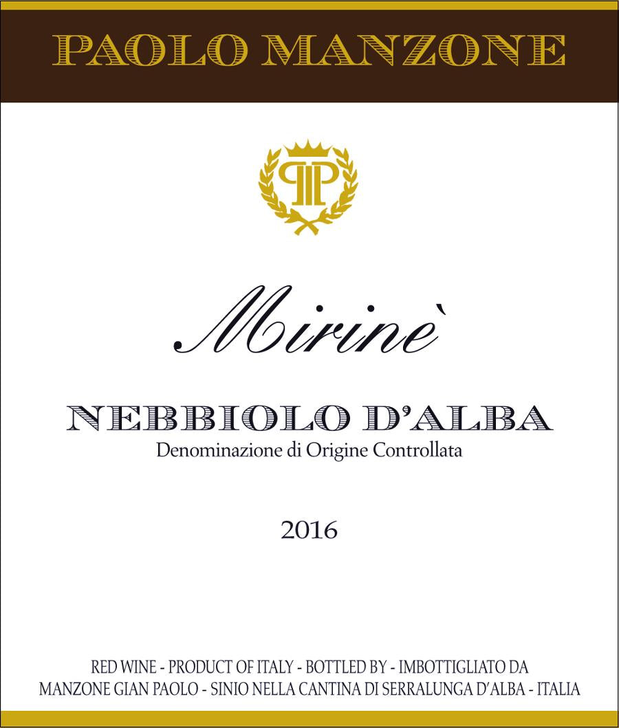 Paolo Manzone Nebbiolo d'Alba Mirinè