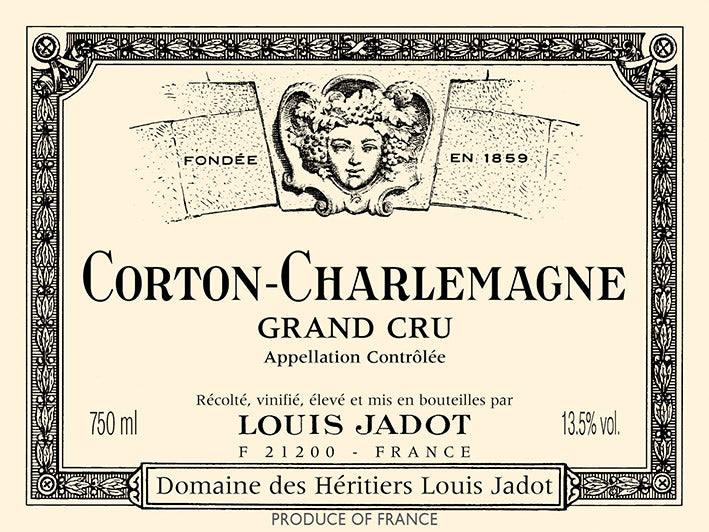 Louis Jadot Domaine des Heritiers Corton-Charlemagne Grand Cru