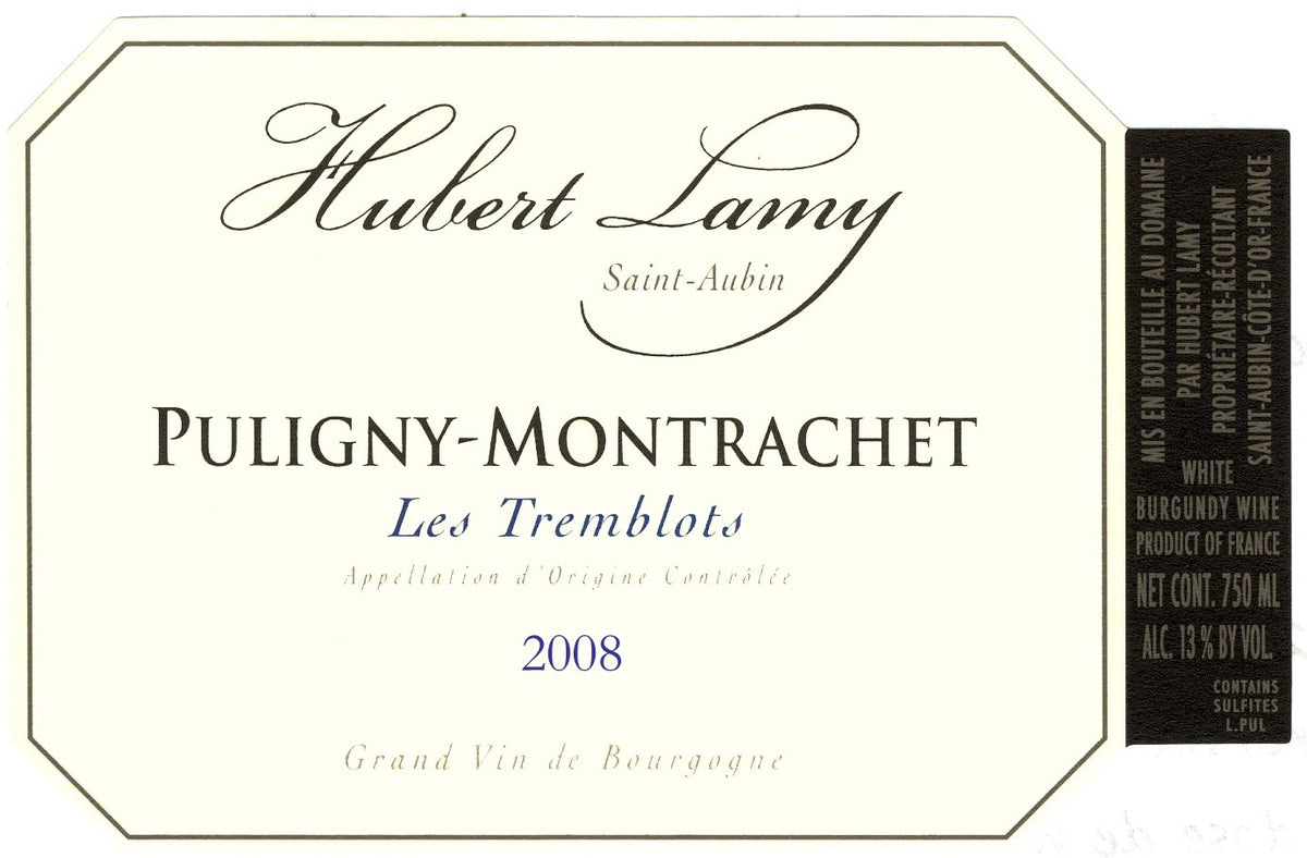 Domaine Hubert Lamy Puligny-Montrachet Les Tremblots