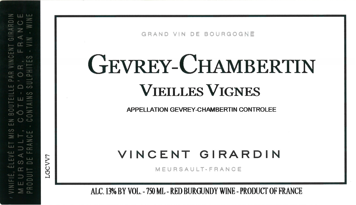 Maison Vincent Girardin Gevrey-Chambertin Vieilles Vignes