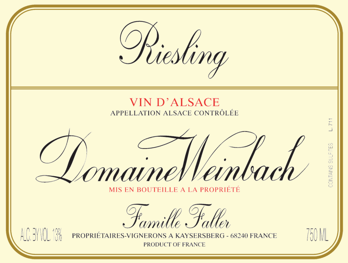 Domaine Weinbach Vin d'Alsace Riesling