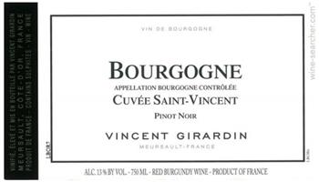 Maison Vincent Girardin Bourgogne Rouge Cuvée Saint-Vincent