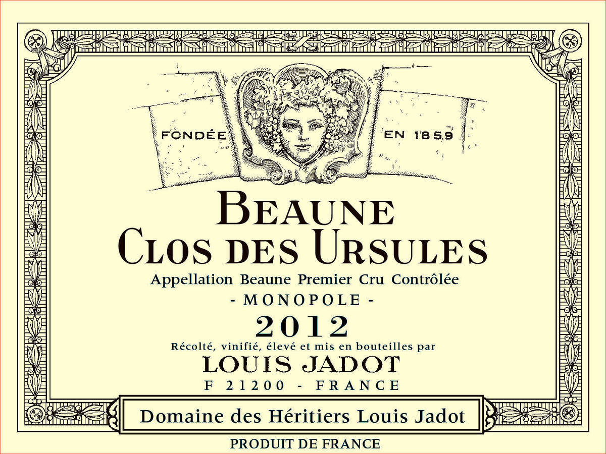 Louis Jadot Domaine des Heritiers Beaune 1er Cru Clos des Ursules