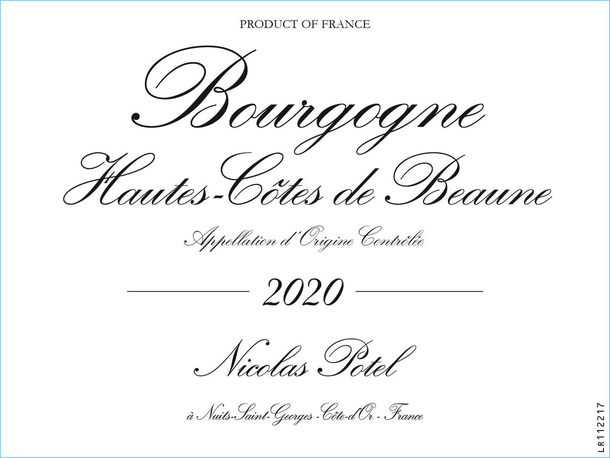 Nicolas Potel Bourgogne Hautes Côtes de Beaune Blanc