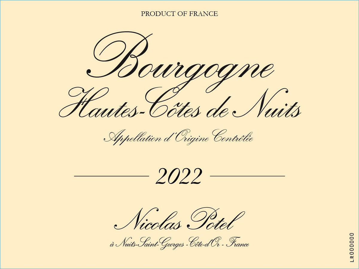 Nicolas Potel Bourgogne Hautes Côtes de Nuits Rouge