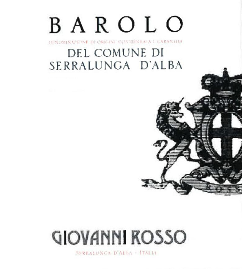 Giovanni Rosso Barolo Del Comune Di Serralunga d'Alba