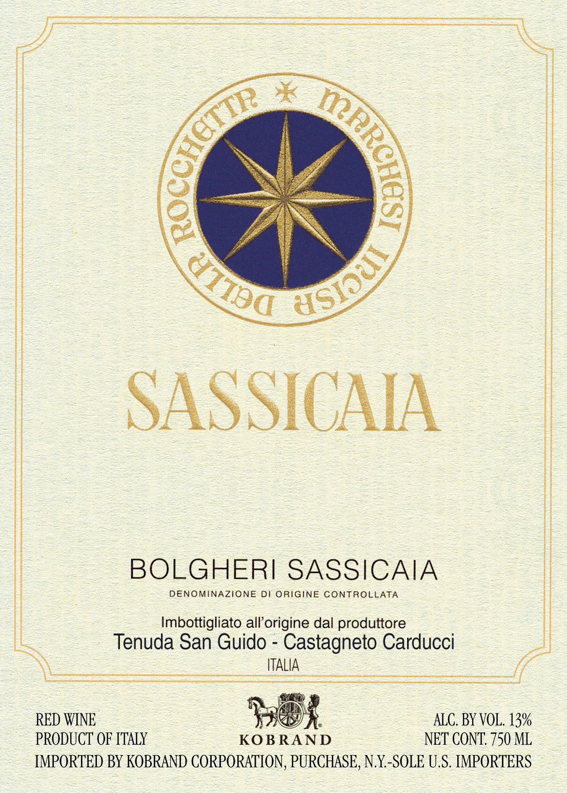 Tenuta San Guido Sassicaia Bolgheri
