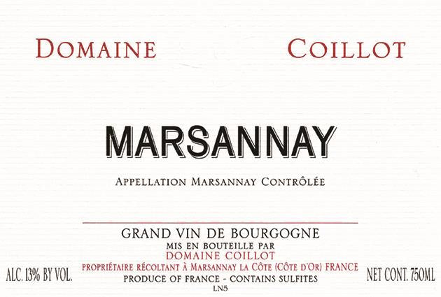 Domaine Coillot Père et Fils Marsannay
