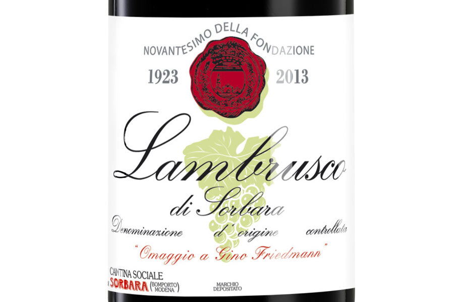 Cantina di Carpi Lambrusco di Sorbara Omaggio a Gino Friedmann