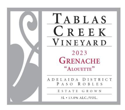 Tablas Creek Vineyard Grenache Alouette Adelaida District