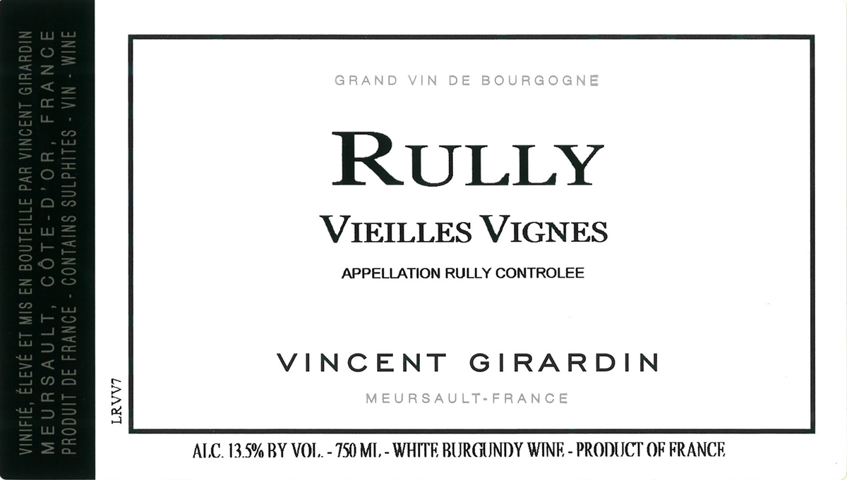Maison Vincent Girardin Rully Vieilles Vignes