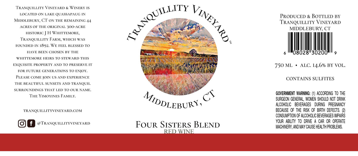 Tranquillity Vineyard Four Sisters Red Wine Blend