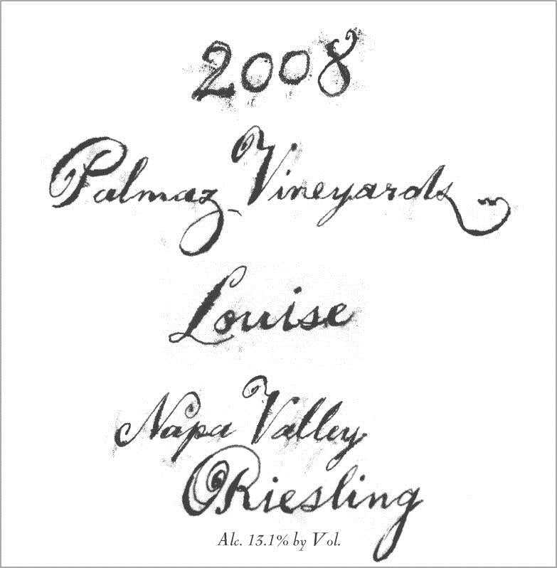 Palmaz Vineyards Louise Riesling Napa Valley