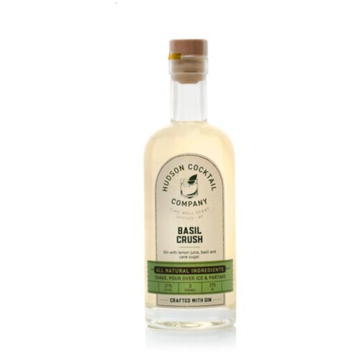 HUDSON BASIL CRUSH GIN W LEMON BASIL CANE 375ML