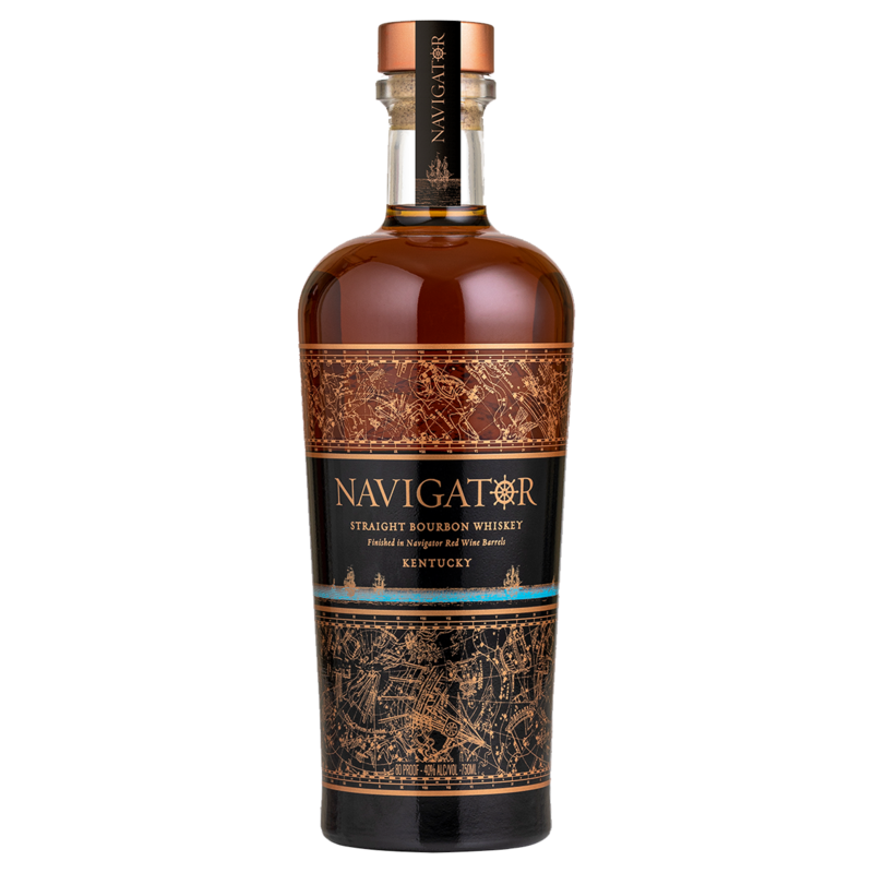 NAVIGATOR STRAIGHT BBN WKY RED WINE BRL FINISH 750ML