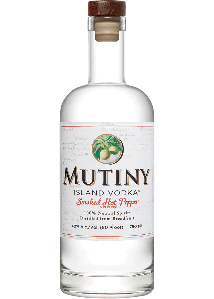 MUTINY ISLAND VODKA SMOKED HOT PEPPER 750ML