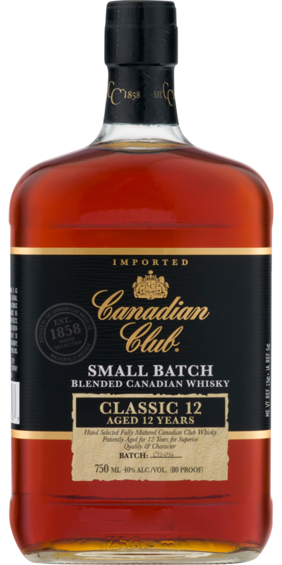 Canadian Club Classic 12 Year Old Blended Canadian Whisky